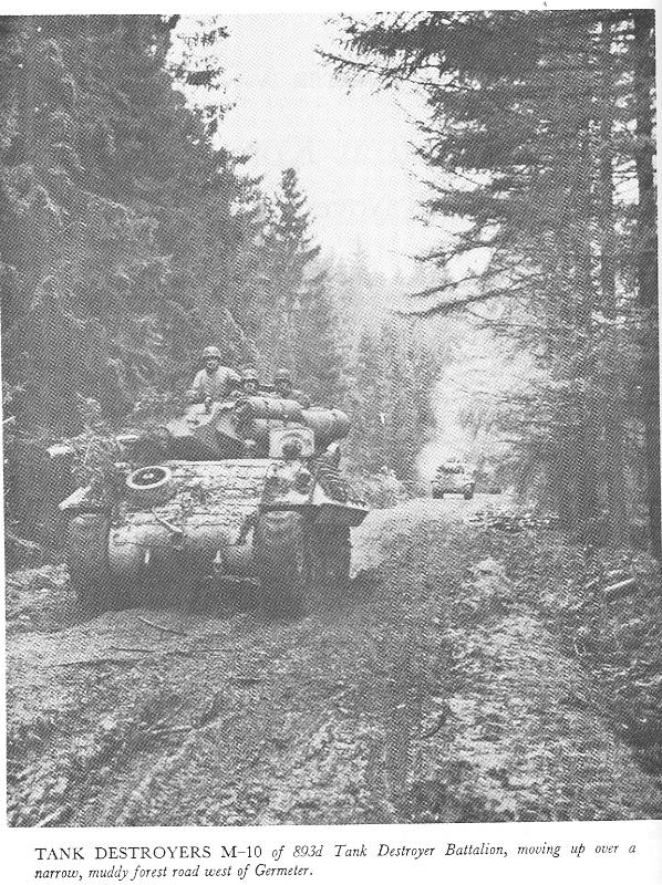 pulled off the Vossenack ridge. With the condition of the Kall Trail, there was no guarantee they would be able to maneuver down it to link up with the forces in Vossenack and Kommerscheidt.
