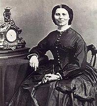 1864: Clara Barton earned the nickname, Angel of the Battlefield by refusing to wait for an injured soldier to be brought to the rear of the battlefield to treat him and instead dodging bullets to
