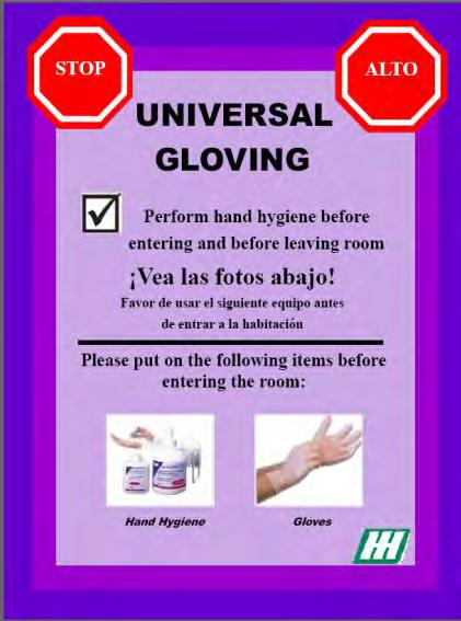 Type of Isolation: Universal Gloving Used with the Targeted Decolonization of MRSA (Methicillin (Oxacillin) Resistant Staphylococcus aureus) and VRE (Vancomycin Resistant Enterococcus) Positive