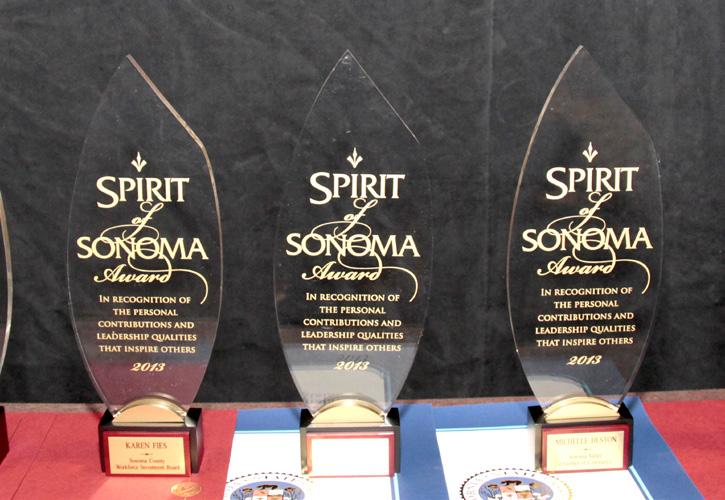 1 2 4 54 3 7 8 6 9 [ ] Spirit of Sonoma Awards given out for individual contributions to