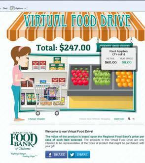 VIRTUAL FOOD DRIVE Encourage employees to donate online via the Virtual Food Drive!