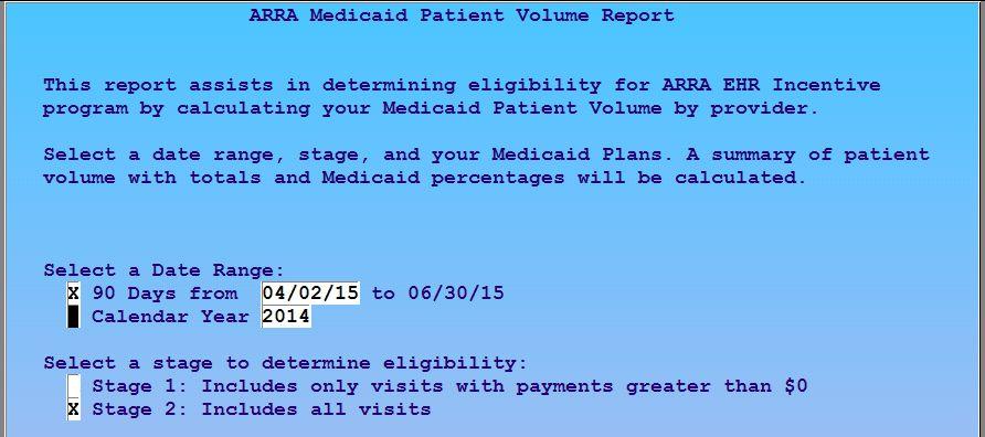 Determining Your Medicaid % Contact PCC support for assistance with using arra