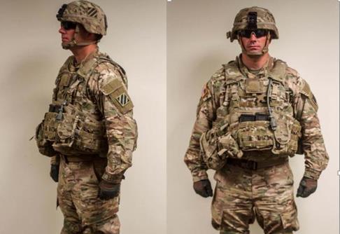 MARNE STANDARD FIELD/TACTICAL UNIFORM ACH With Marne Patch On Both Sides.