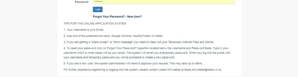Enter your Username and Password. A Username is typically your Email Address.