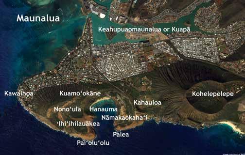 Hawaiian Place Names map is available as an online learning resource: http://hbep.seagrant.soest.hawaii.