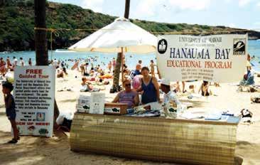 The involvement of the University of Hawai i Sea Grant College Program (UH Sea Grant) at Hanauma Bay can be tracked as far back as the 1970s, when reef investigations by undergraduate students