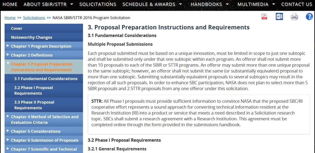 Proposal Requirements Click on 3.