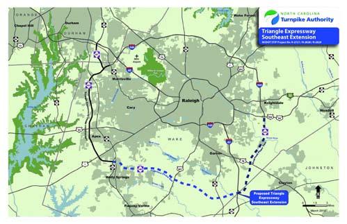 2011 Annual Report triangle expressway southeast extension Spanning nearly 30 miles, the proposed Southeast Extension would extend the Triangle Expressway and complete the 540 Raleigh Outer Loop.