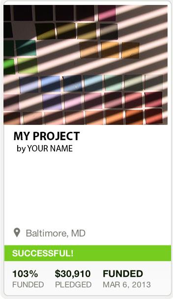 PROJECT TITLE by YOUR NAME HOW TO KICKSTART YOUR PROJECT