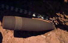 Munitions can be located on the surface or partially or fully buried in soil or submerged in water.