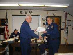 Left: Bob Witham awarded his 10th Sustained Service Award.