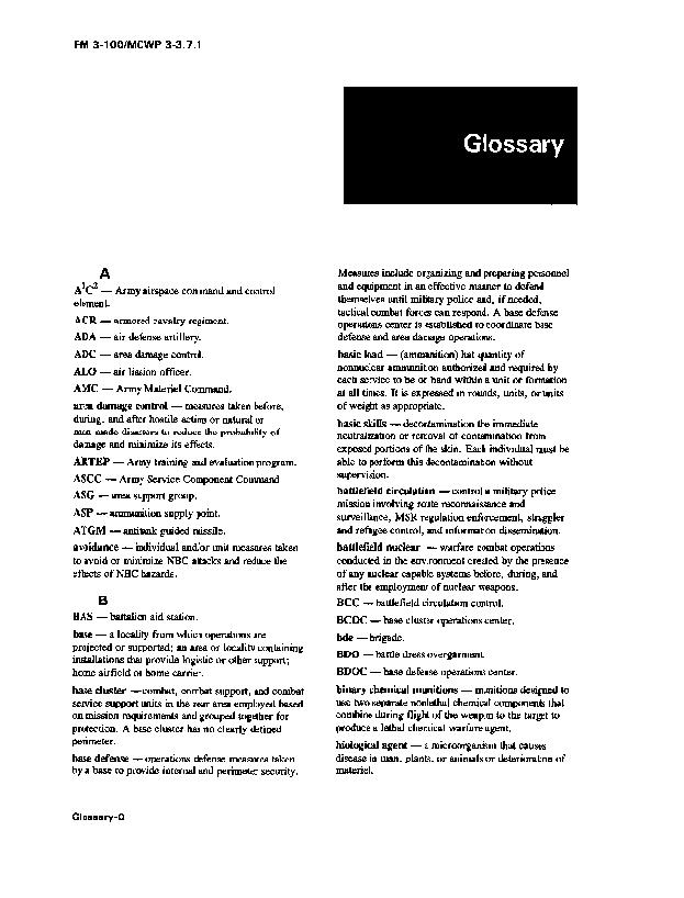 FM 3-100 Glossary http://www.globalsecurity.