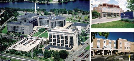 About UMass Memorial Medical Center A 781-bed (plus 63 bassinets) acute care not for profit organization, clinical partner of the University of Massachusetts Medical School Comprised of three