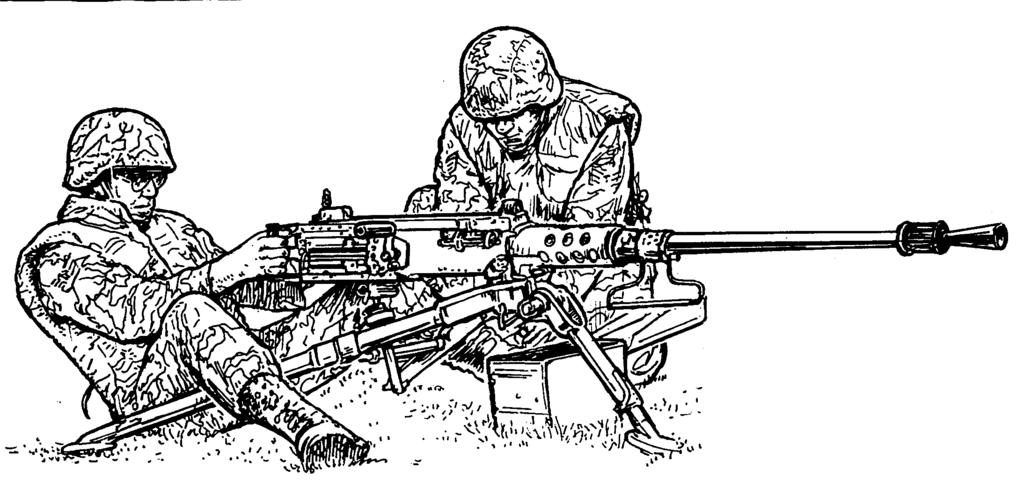 55 AFMAN 36-2227, Volume 3 1 March 1996 Figure 3.3. Sitting Position. Sitting Position. The gunner sits between the tripod's rear legs and directly behind the gun.