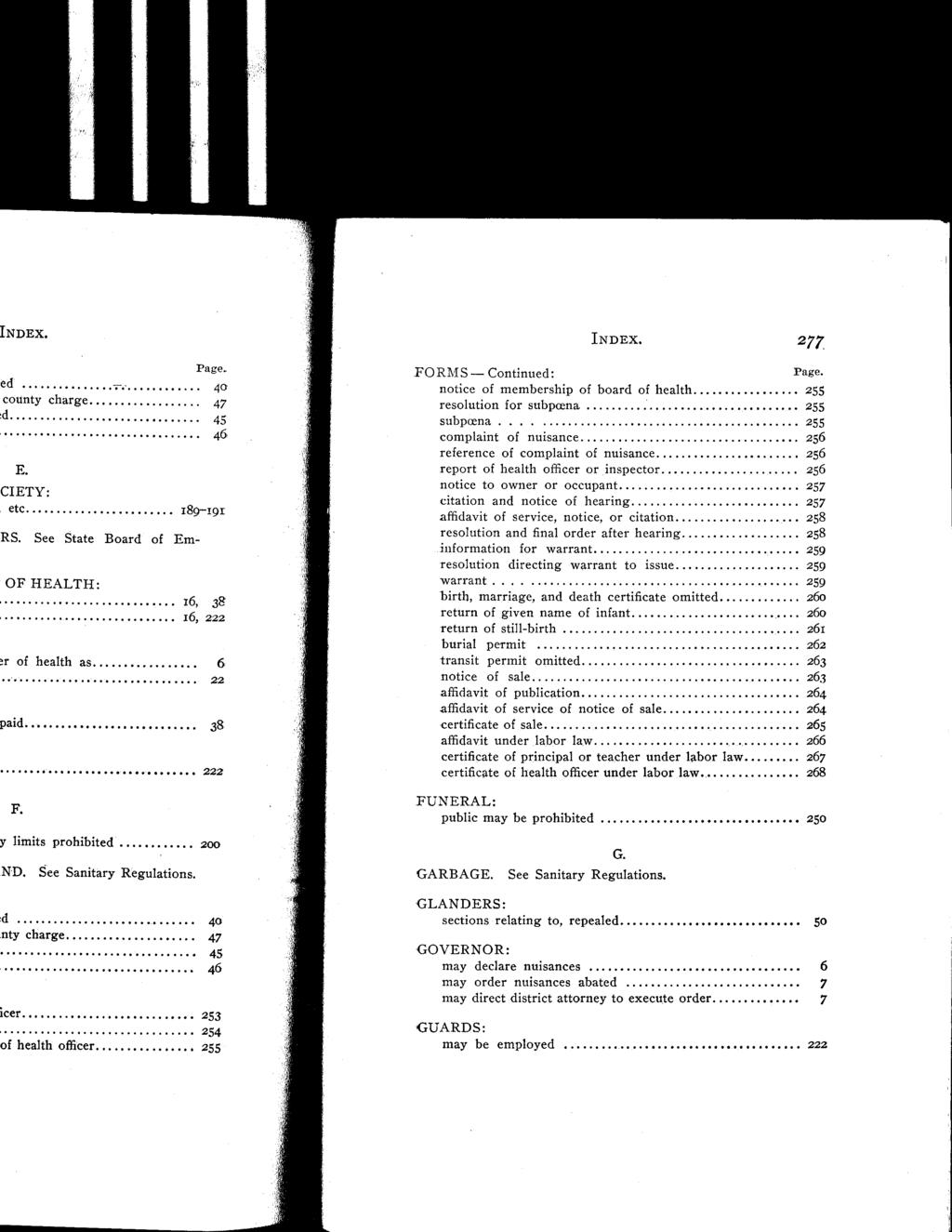 INDEX. 277.FORMS- Continued : Page.