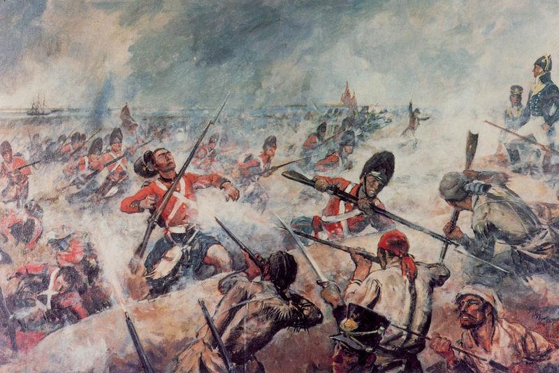 The Battle Of New Orleans 9,000 British landed near New Orleans Marines and Sailors fought delaying action in the bayous, buying Gen.