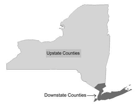 Table of Contents Introduction... 1 Data Sources.... 2 Regional Map... 5 New York State... 6 Downstate New York... 8 Upstate New York.... 10 Adirondack Counties Map... 13 Adirondack Region at a Glance.