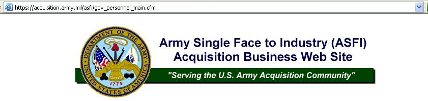 army.mil/asfi/ Government Purchase