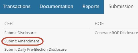 For a filing to be considered on time, it must be submitted to the CFB no later than 11:59 PM on the disclosure statement due date.