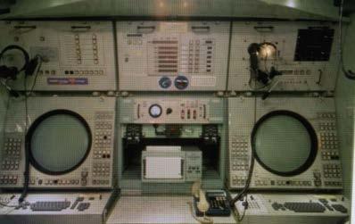 Conclusion The old version of anti-air missile consoles are equipped with a single circular CRT (Cathode Ray Tube) screen for each operator.