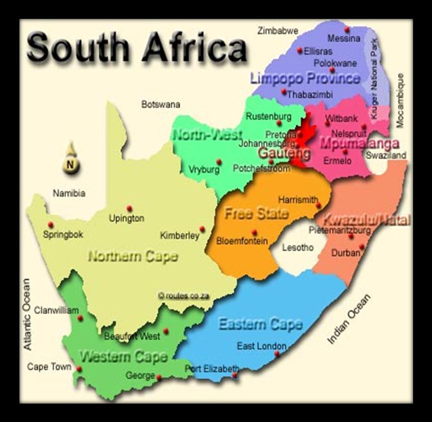 UNDERSTANDING THE Nine provinces North West Province (NWP)