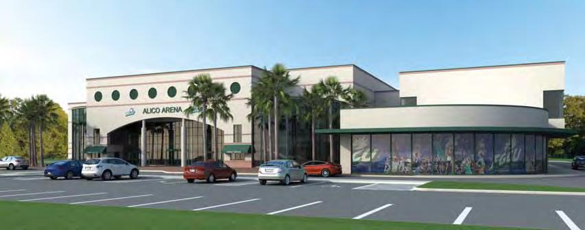 6 Architectural renderings show the Alico Arena addition