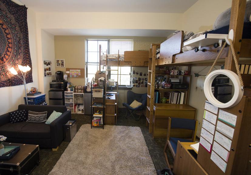 Loft Beds and Linens Lofting your bed is one way to maximize space in your residence hall room.