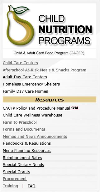 CHAPTER 23 FORMS AND DOCUMENTS Please see the Oregon Department of Education, Child Nutrition