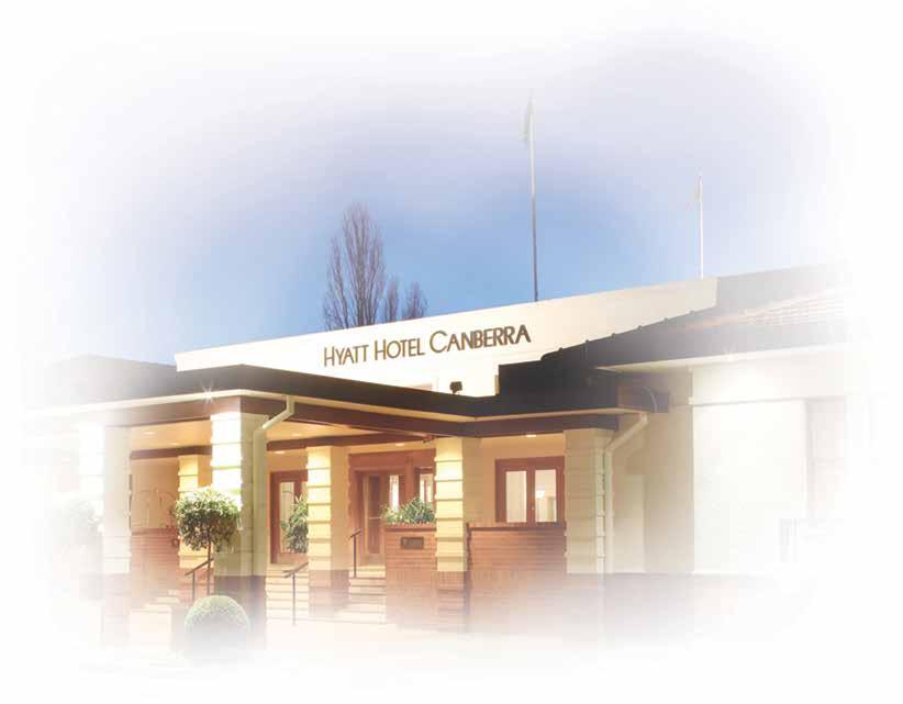 Conference Venue The Hyatt Hotel Canberra, located in Commonwealth Avenue Yarralumla, began its life in 1924 as the Hostel Canberra a hub for Parliamentarians and distinguished visitors, creating an