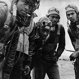 TUSKEGEE AIRMEN Among the brave men who fought in North