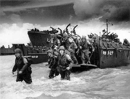 5. D-DAY JUNE 6, 1944 D-Day was an amphibious landing soldiers going from sea to land D-Day was the largest land-sea-air operation in military history Despite air