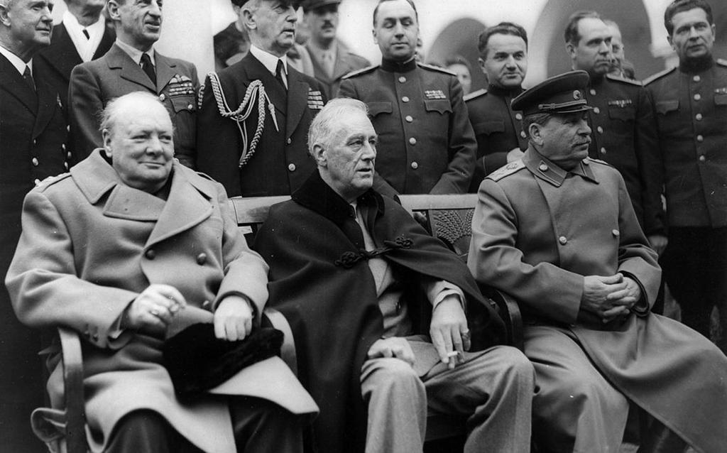 The Big Three Winston Churchill of Great Britain Franklin D. Roosevelt of the US Joseph Stalin of the Soviet Union Met throughout the war to plan strategies and later make postwar plans.