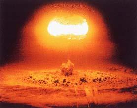 The Manhattan Project July 16, 1945: the first atomic bomb was detonated in an empty expanse of desert near Alamogordo, New Mexico A blinding flash was visible 180 miles away Followed by a deafening