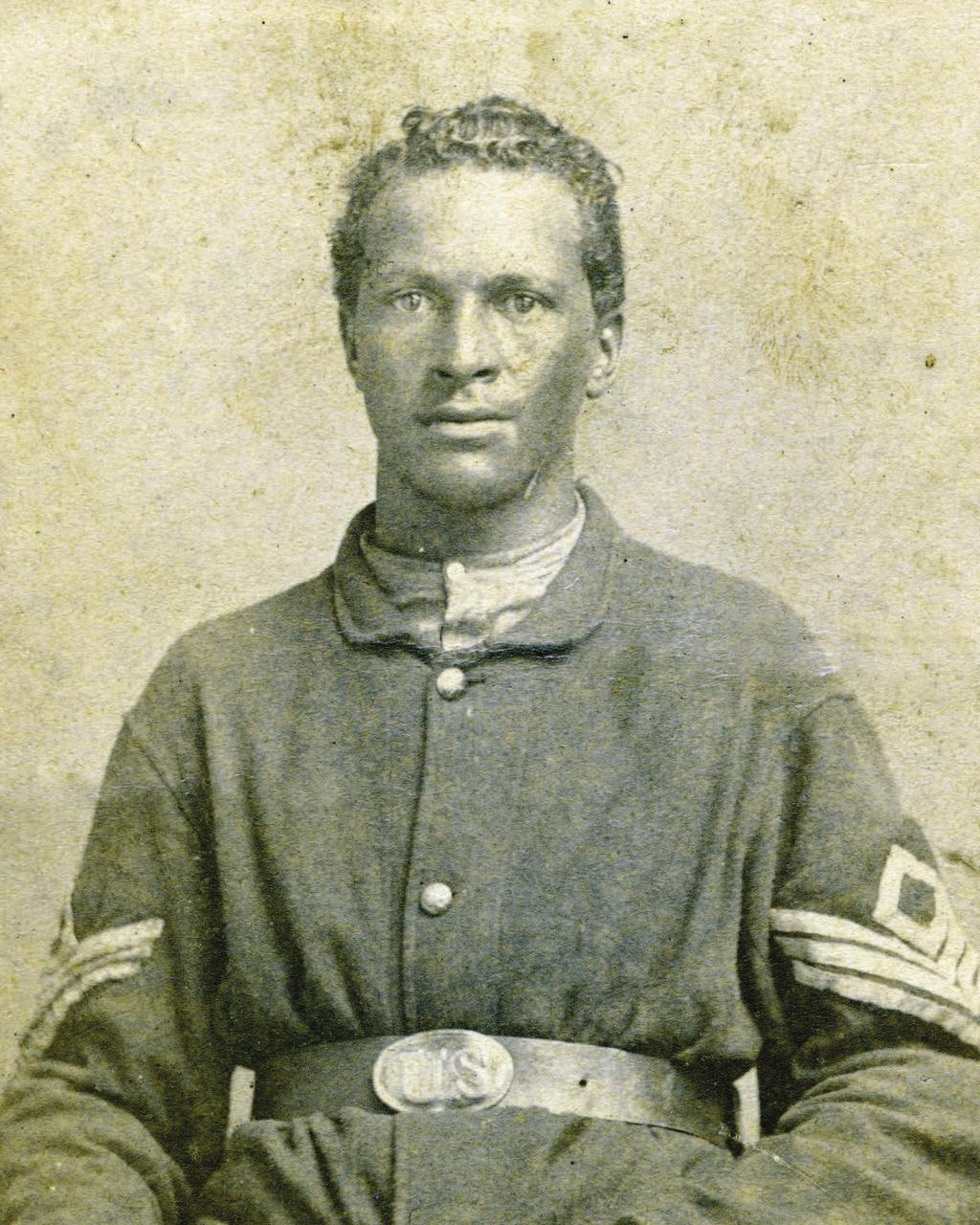 ergeant William Messley First ergeant William A. Messley (also known as Measley) of Company C, 2nd United tates Colored Troops, posed for this portrait shortly after his enlistment in late 3.