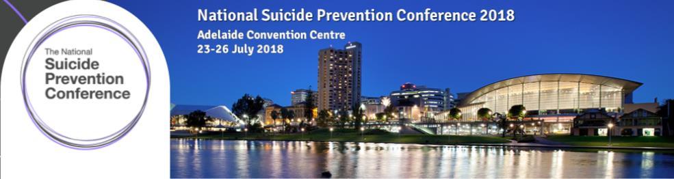 Thank you for your interest receiving financial support (a bursary) to attend the National Suicide Prevention Conference 2018 in Adelaide, South Australia.