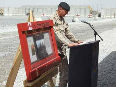 The Dedication of HLZ WILSON by LCol Tod Strickland When 1 PPCLI deployed to Kandahar Province in January 2006, they were fortunate to find their strength augmented by B Company of the Second