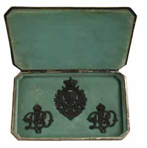 Regimental Insignia belonging to the Duke of Connaught, returned to The British Columbia Regiment by his daughter, Lady Patricia Ramsay, upon the Duke s death in 1942 under cover of the accompanying