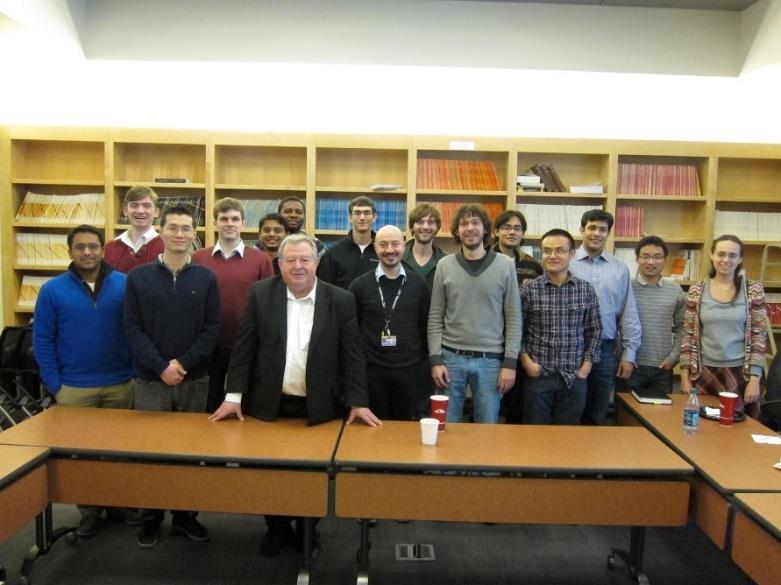 Chapter Activities Seminars: Our chapter took advantage of the thriving optics/photonics research environment at Purdue University and organized a number of seminars and luncheons with visiting
