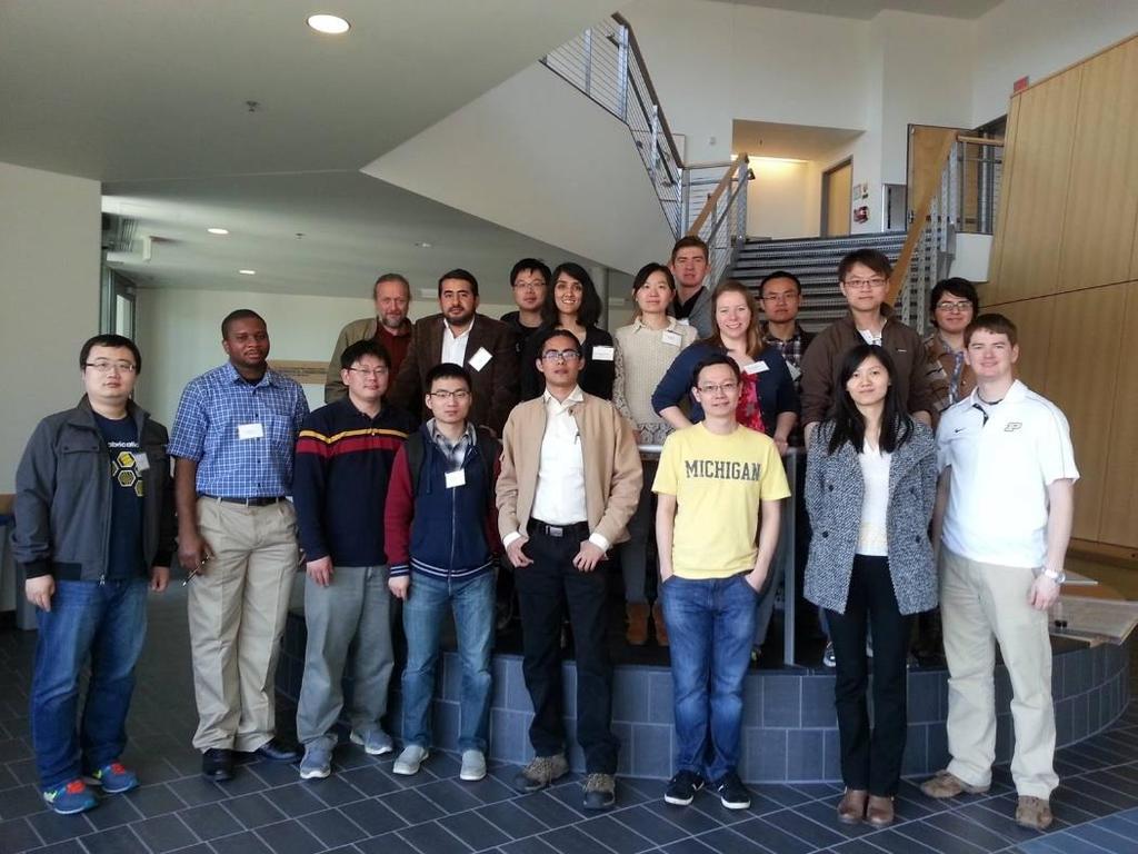 The members presented their research, interacted with members of U Michigan Chapters, and visited some labs at Univ.