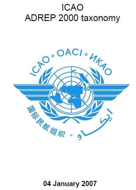 ICAO ADREP 2000 Taxonomy Aerodrome Air Traffic Services Aircraft Aircraft Meteo Aircraft Recording Airspace ATM Recording ATS Unit CFIT Ditch Events