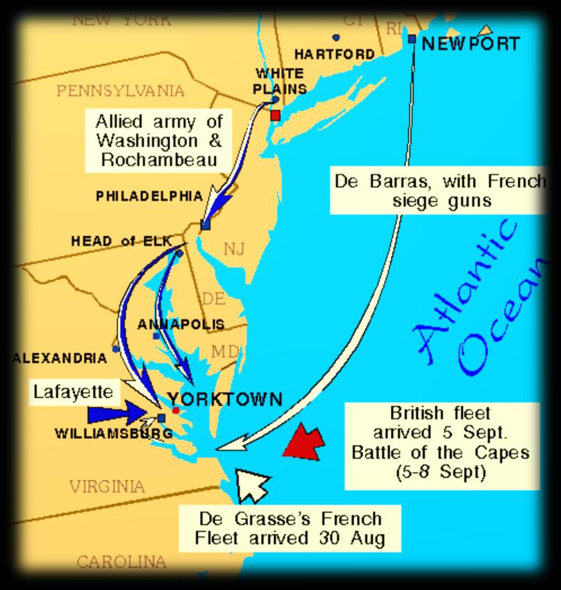 Strategies of the Principal Military Engagements Evolution of the war from the North to the South: Yorktown 1781 Americans began to win battles against the British in the South Britain only held NYC