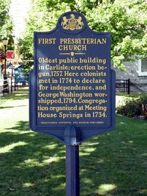 6. First Presbyterian Church LAT: N 40.20172, LNG: W 77.18926 With construction beginning in 1757, the church is the oldest public building in Carlisle.
