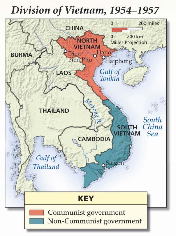 Chapter Section 25 1 Section 1 Vietnam was divided into two countries.