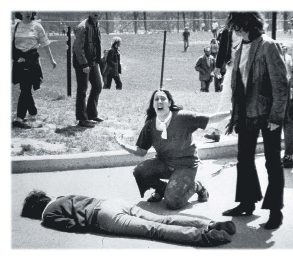 Chapter Section 25 4 Section 1 At home, protests escalated. At Kent State University in Ohio, four students were shot by National Guardsmen.