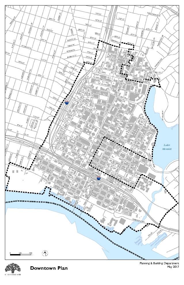 5. What is the planning boundary and how does this plan relate to the recently adopted specific plans for Chinatown (Lake Merritt BART Station Area Plan), Broadway Valdez, and West Oakland?