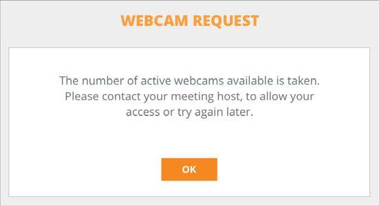 Active talker highlights the person speaking If you share your webcam and there are
