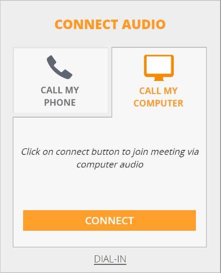 START OR JOIN A MEETING COMPUTER AUDIO INPUT AND OUTPUT (AUDIO CONFERENCES) When you start an audio conference, GlobalMeet
