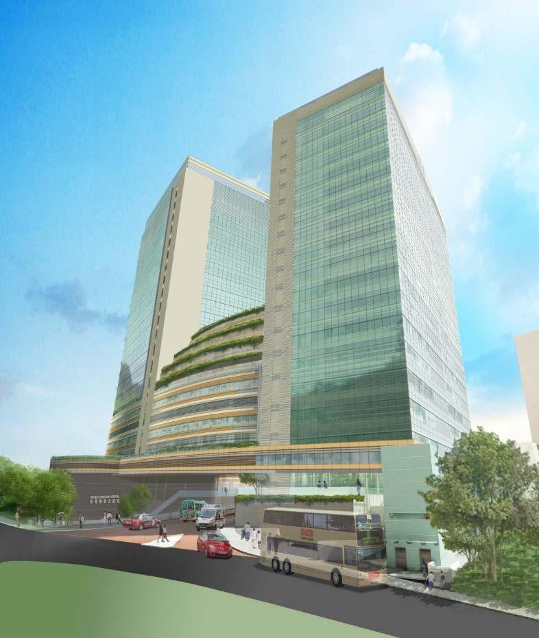 Portfolio Expansion of United Christian Hospital Kwun Tong Area ~ 200,000m 2 CFA Scope of Works Demolition of 3 existing blocks and Block P (Low) Construction of a new ambulatory block - Expanded