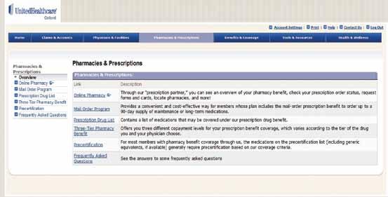 Pharmacy Coverage Information Get the most up-to-date information online (for members with pharmacy coverage) STEP 1 Log in to oxfordhealth.