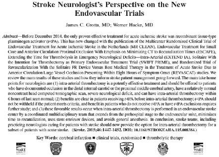Stroke Trials Consistent difference across all 5